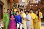 The cast of Ek Rishta Saajhedari Ka poses at the launch event in Mumbai